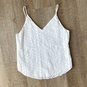 Eyelet tank top